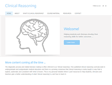 Tablet Screenshot of clinical-reasoning.org